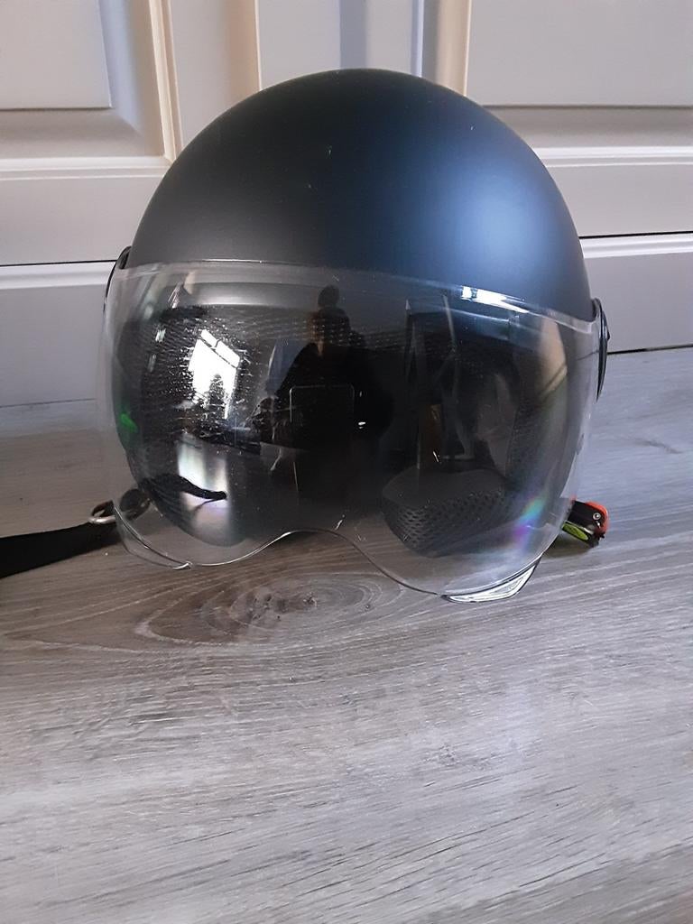 Vinz pothelm maat L voor brommer/snorfiets - Z.g.a.n., Fietsen en Brommers, Brommerhelmen, Gebruikt, Large, Ophalen of Verzenden