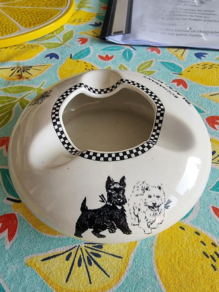 Vintage asbak Black & White Scotch Whisky - alleen afhalen, Ophalen, Zo goed als nieuw, Gebruiksvoorwerp