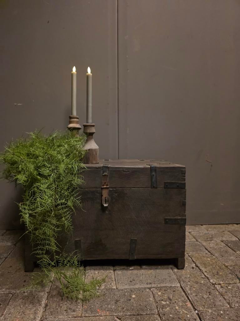 Oude indische opbergkist dekenkist bezorgen mogelijk, Ophalen of Verzenden