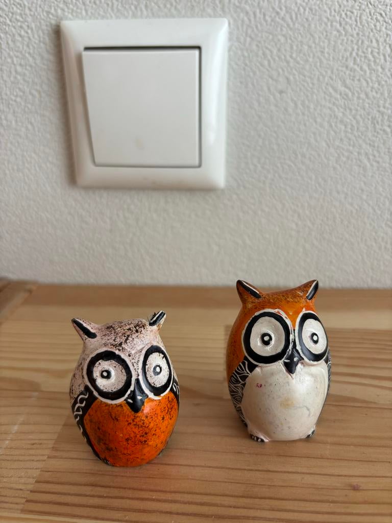 Stenen uiltjes - set van 2, Ophalen, Gebruikt