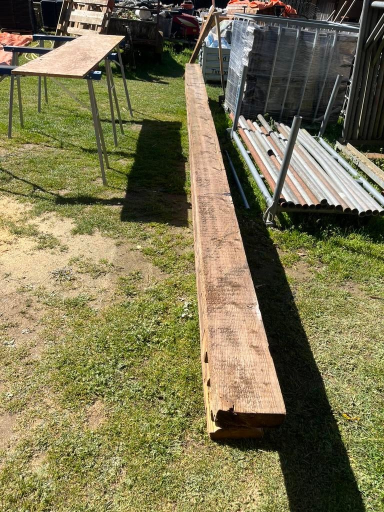 Gordingen 7,5 x 20,5 diverse lengtes, Tuin en Terras, Palen, Balken en Planken, Ophalen, Gebruikt, 250 cm of meer, Balken