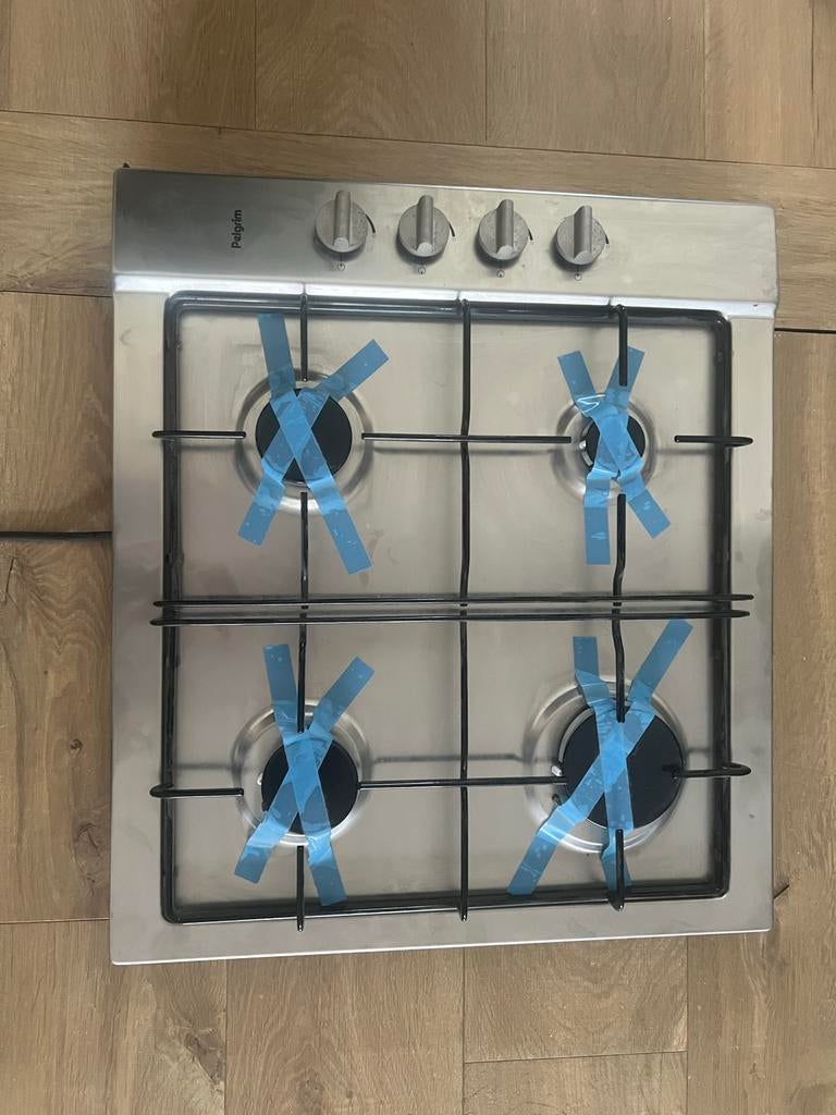 Pelgrim Inbouw Gasfornuis 49,5x56,5 cm - nieuw, Gebruikt, Inbouw, Gas, 4 kookzones