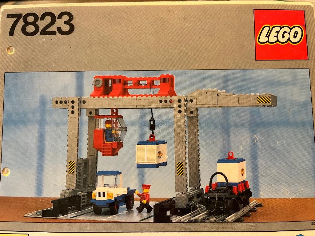 Lego 7823 Container Crane Depot, Ophalen of Verzenden, Gebruikt, Complete set, Lego