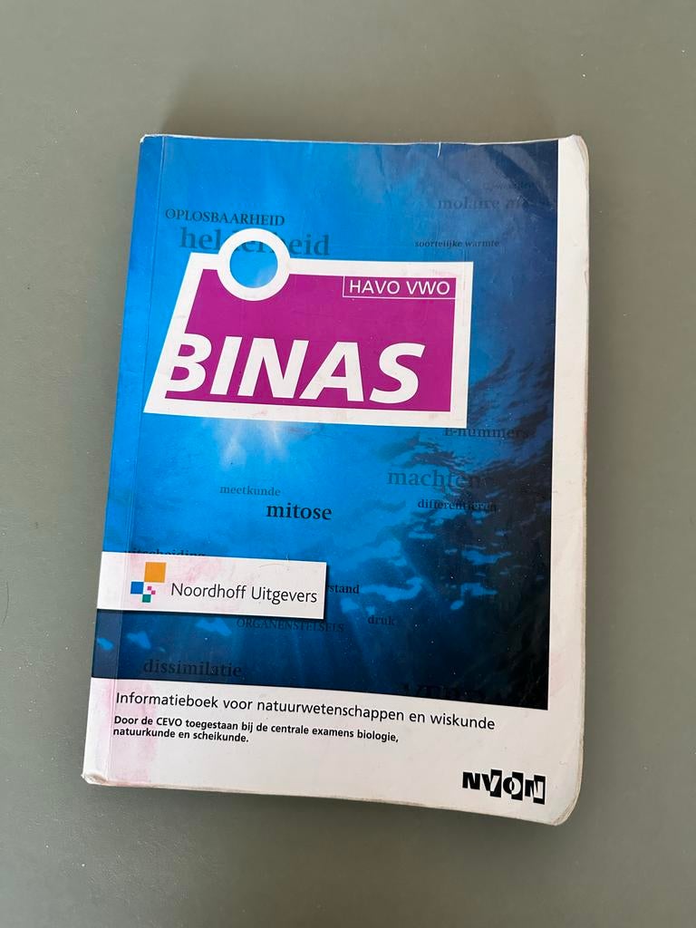 Binas HAVO VWO Informatieboek Natuurwetenschappen, Boeken, Ophalen of Verzenden, Gelezen, Biologie