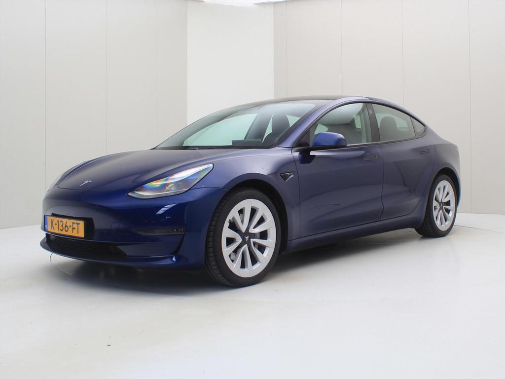 Tesla Model 3 Long-Range AWD 351pk 75 kWh 91.5% SoH FACELIFT, Automaat, Gebruikt, Zwart, Blauw