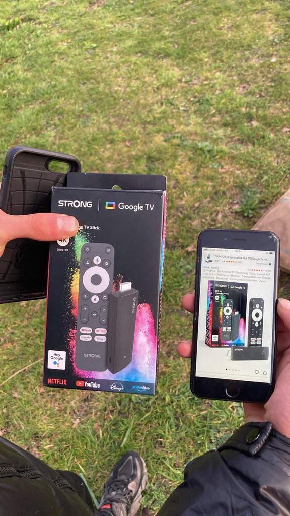 Strong Google TV Stick 4K Ultra HD Chromecast, Audio, Tv en Foto, Mediaspelers, Ophalen of Verzenden, Nieuw, HDMI, Zonder harde schijf