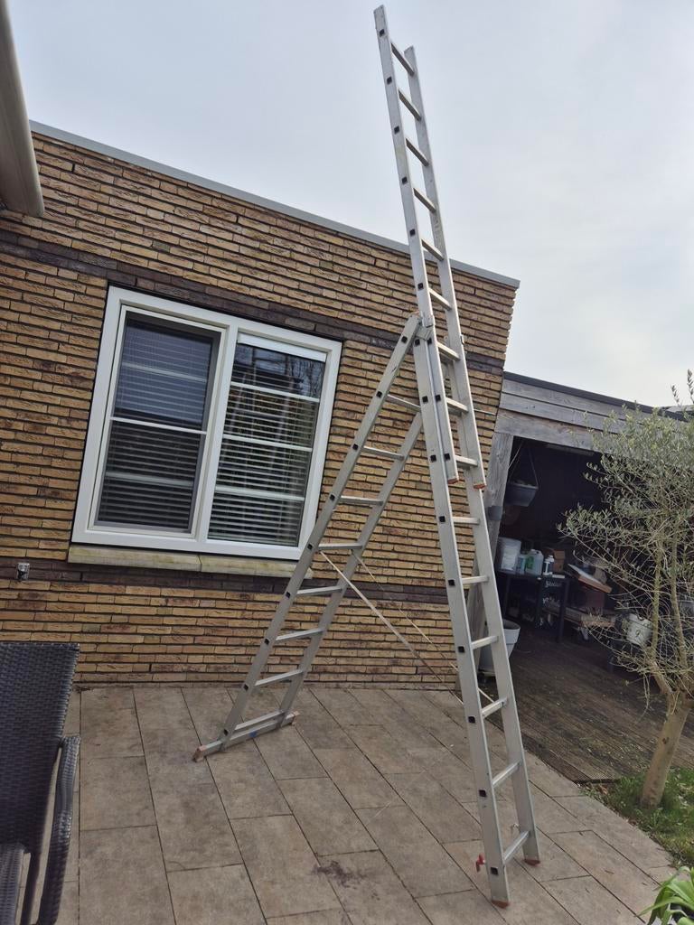 Aluminium ladder, reformladder... Alupro, Ophalen, Gebruikt, 4 meter of meer
