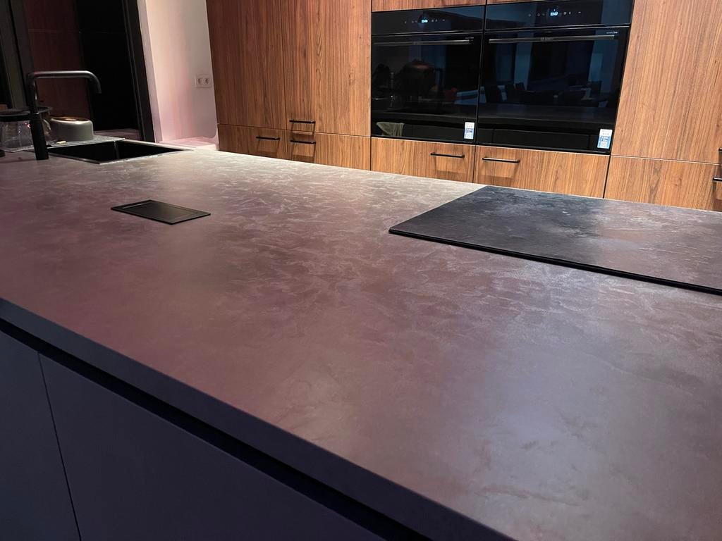 Nieuw Keukenblad Eiland Betonlook 300x117cm Ongesneden, Ophalen, Overige materialen, Overige typen, Nieuw