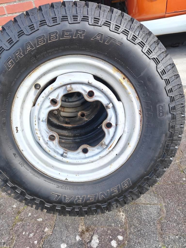 Vw t1  kever kubel velgen met banden, Ophalen, 215 mm, 15 inch, All Season