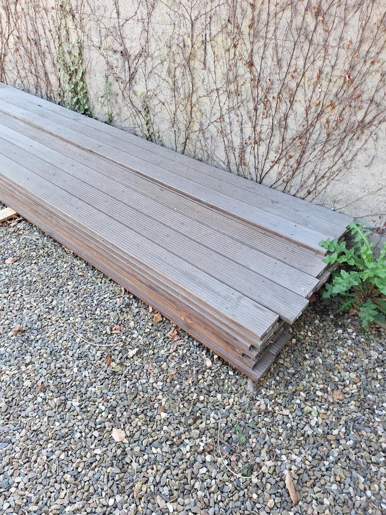 Te koop, Tuin en Terras, Terrasdelen en Vlonders, Ophalen, Gebruikt, Hout