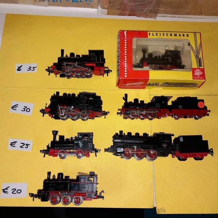 12 x Fleischmann stoomlok, Hobby en Vrije tijd, Modeltreinen | H0, Gebruikt, Fleischmann, Ophalen of Verzenden, Gelijkstroom