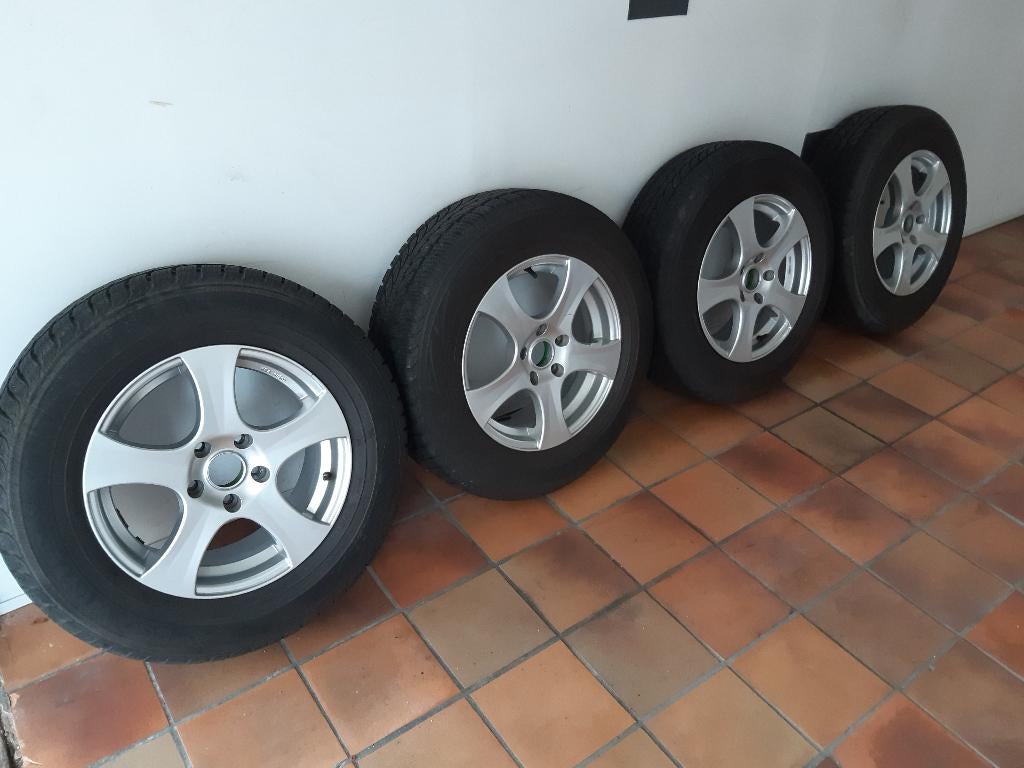 Lichtmetalen velgen met winterband  16 "   inch, Ophalen, 16 inch, Banden en Velgen, Winterbanden