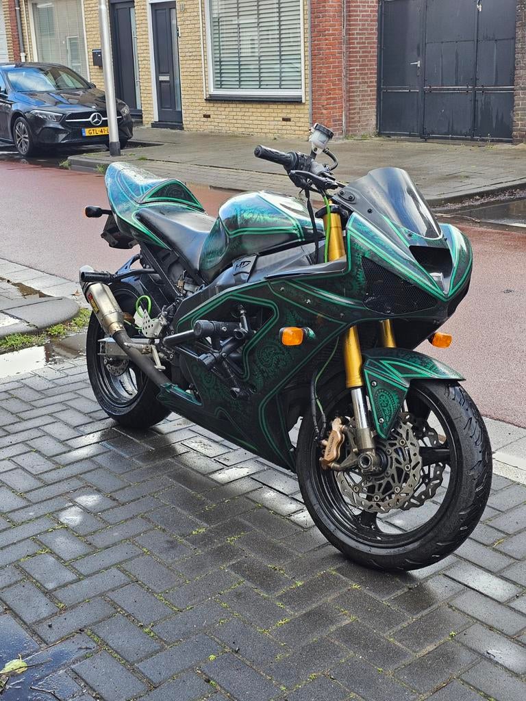 Kawasaki ZX6R A2 - Unieke custom paint!, Sportuitlaat, 636 cc, 4 cilinders, Super Sport
