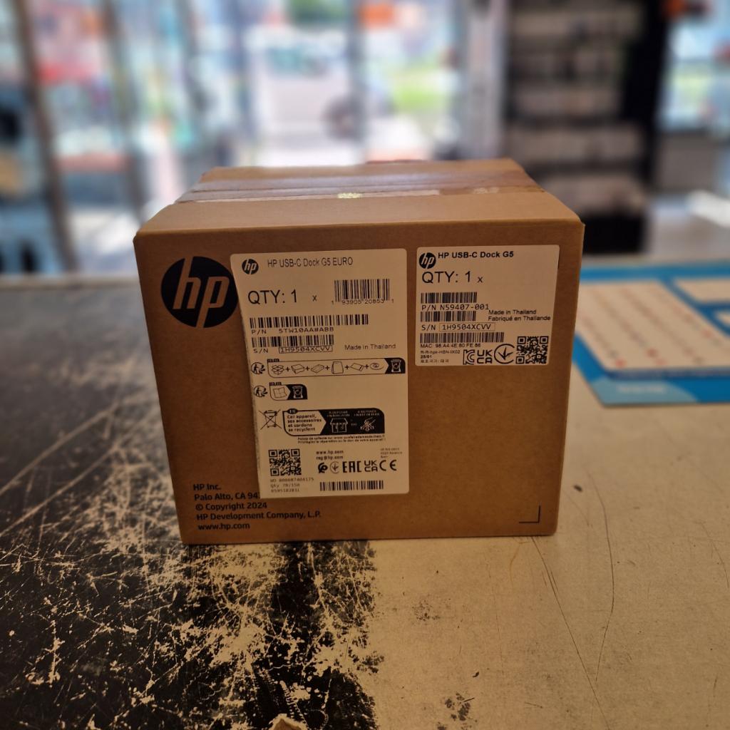 HP USB-C Dock G5 - In Nette Staat, HP, Zo goed als nieuw, Support@hp.com, 1501 Page Mill Road
Palo Alto, CA 94304
USA