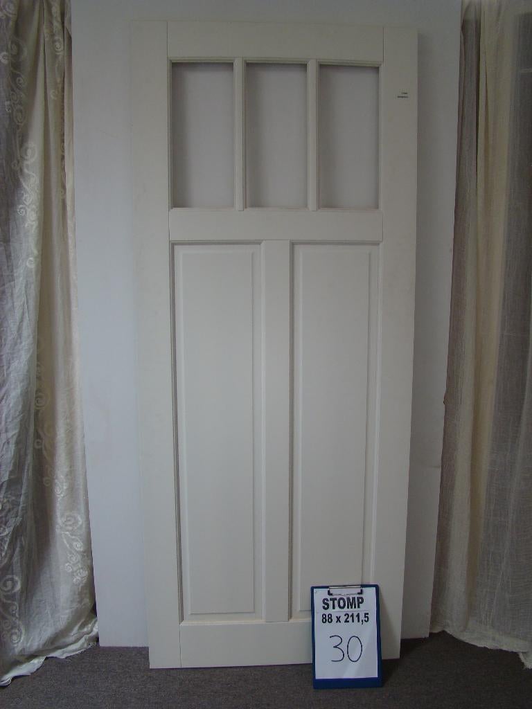 Binnendeur deur ongebruikt 88x211,5 stomp magazijnopruiming, Ophalen, Binnendeur, Nieuw, Glas