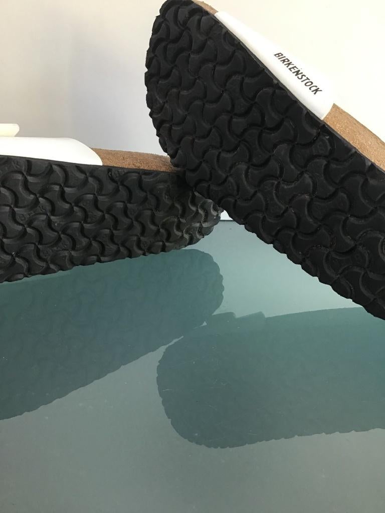 Birkenstock Madrid 43 | wit | Nieuw | Gratis verzenden, Kleding | Dames, Schoenen, Slippers, Verzenden, Wit, Nieuw