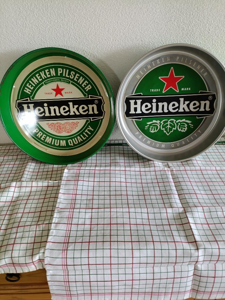 heineken dienbladen, Ophalen of Verzenden, Zo goed als nieuw, Glas of Glazen, Heineken