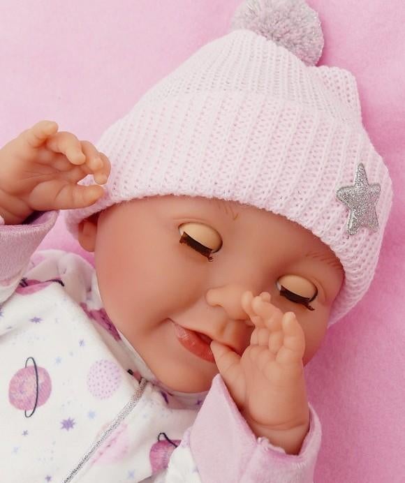 Llorens babypop soft body baby pop m slaapogen geluid speen, Nieuw, Ophalen of Verzenden, Babypop, .