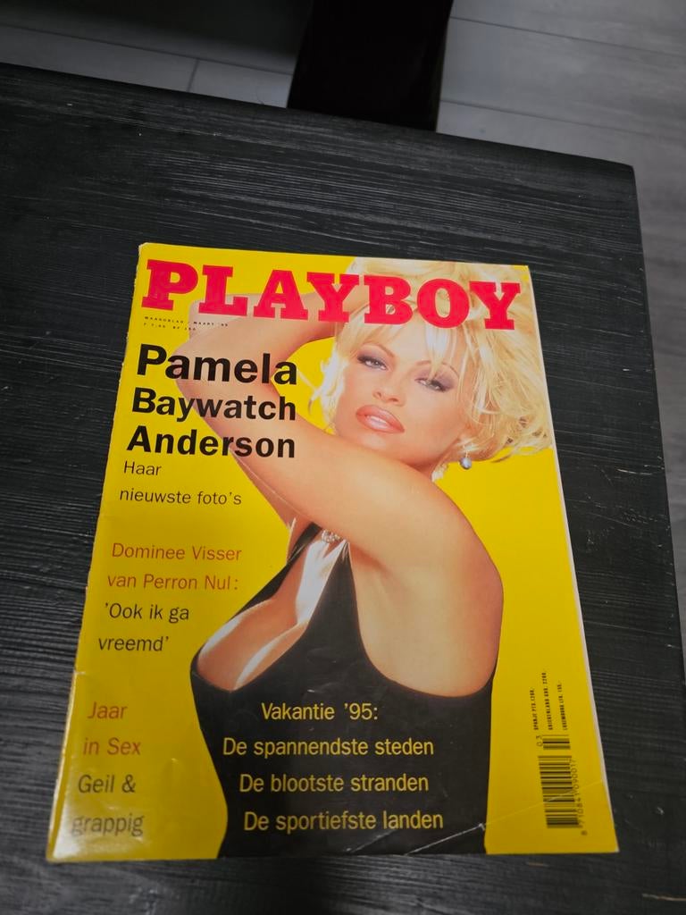 Playboy Maart 1995 - Pamela Anderson Cover, Ophalen of Verzenden, Gelezen, Overige typen