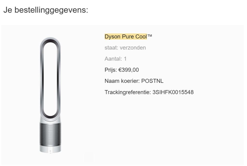 Dyson Pure Cool in Perfect Condition., Witgoed en Apparatuur, Luchtbehandelingsapparatuur, Ophalen, Zo goed als nieuw, Luchtreiniger