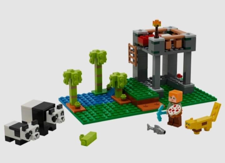 LEGO Minecraft 21158 Het Pandaverblijf incl instructieboekje, Ophalen of Verzenden, Zo goed als nieuw, Losse stenen, Lego