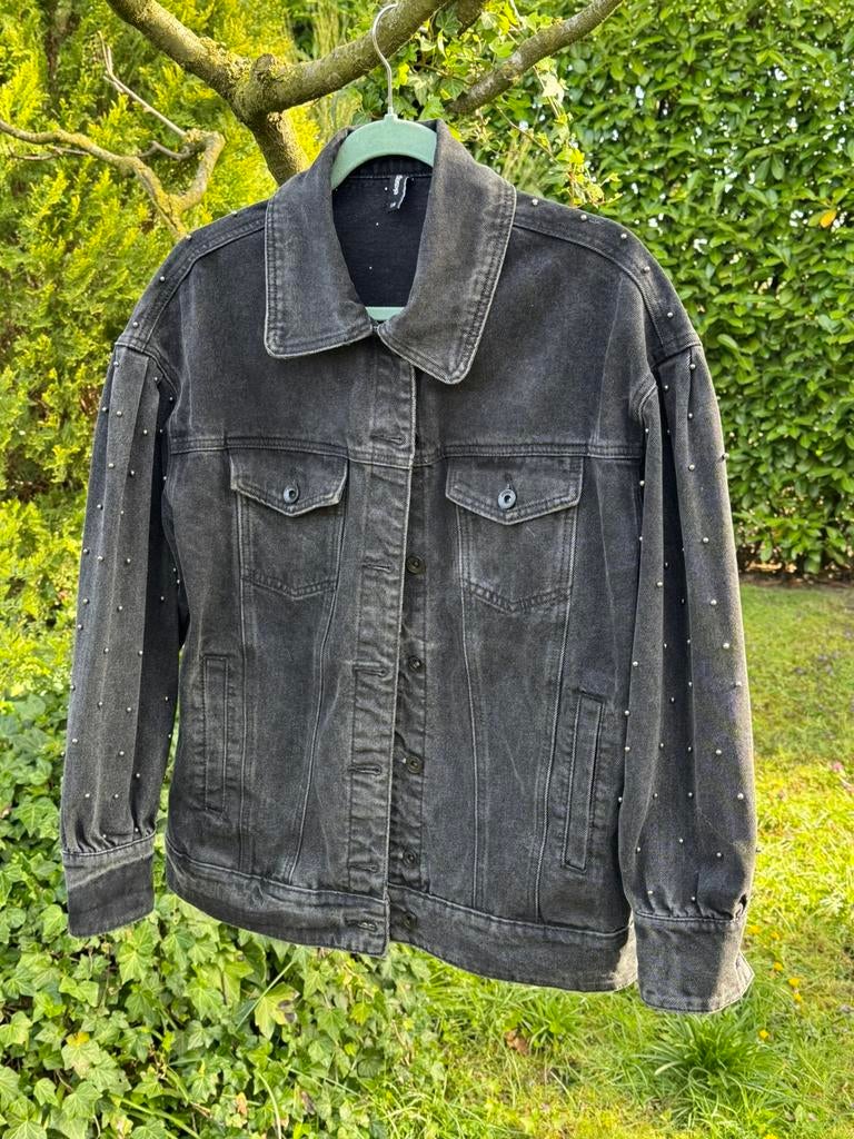 Spijkerjasje Shoeby zwart, Kleding | Dames, Ophalen, Zo goed als nieuw, Maat 38/40 (M), Zwart