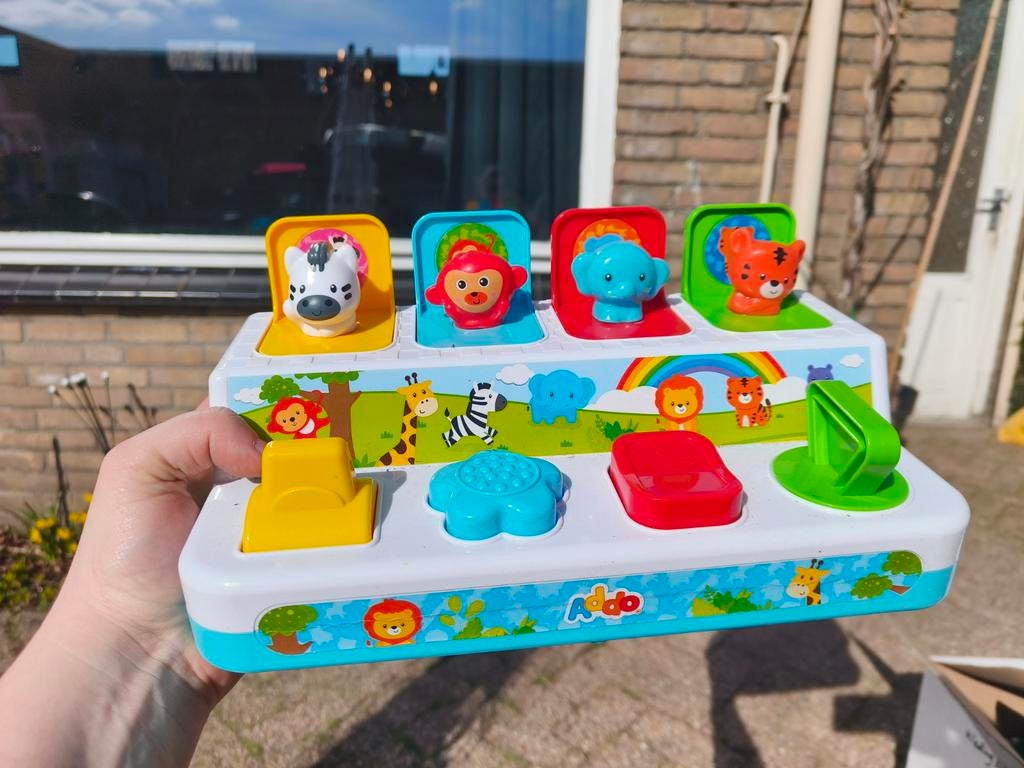 Pop-up dierenspeelgoed voor baby's - Zo goed als nieuw, Kinderen en Baby's, Ophalen of Verzenden, Zo goed als nieuw, Overige typen