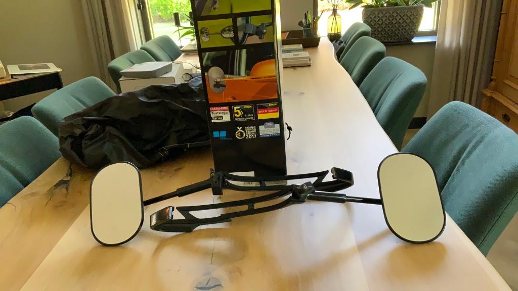 Caravanspiegels Emuk Nissan Qashqai J11, Caravans en Kamperen, Ophalen, Zo goed als nieuw