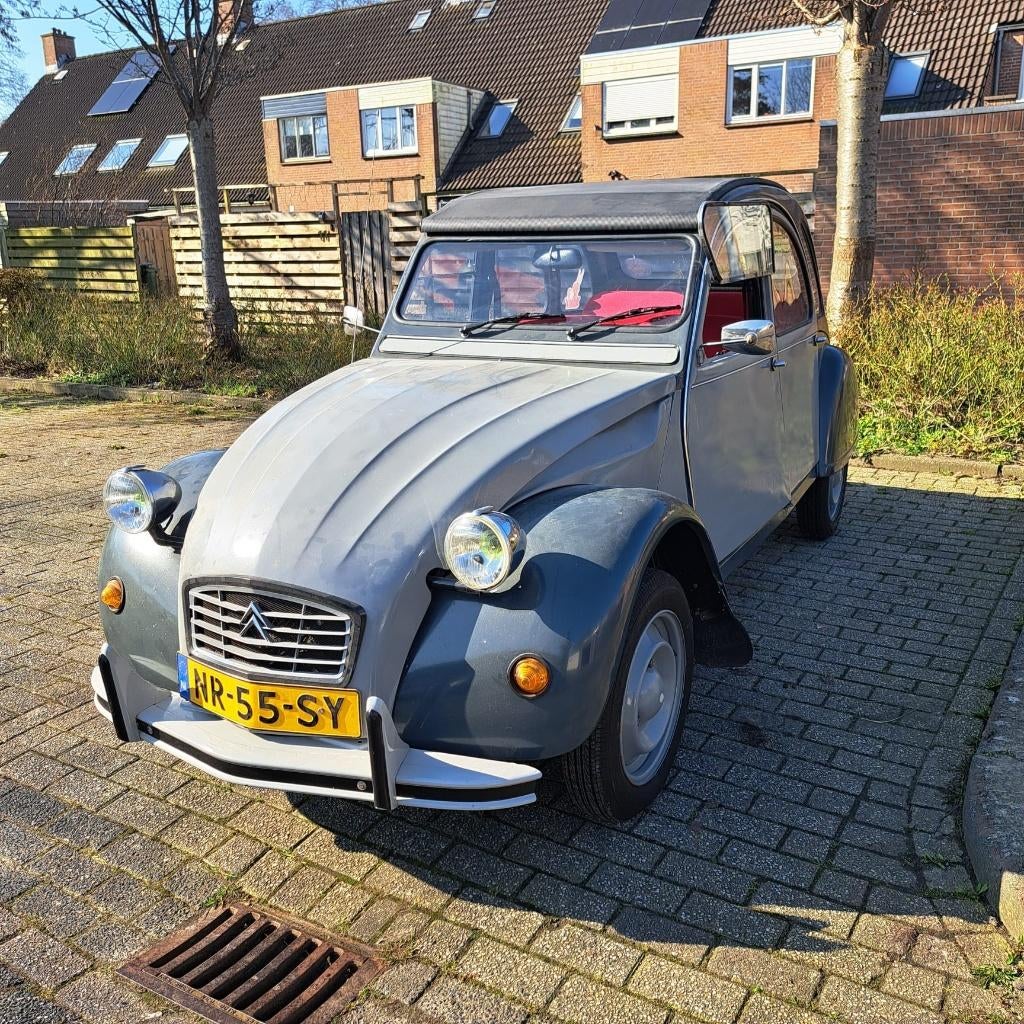 Citroën Citroen 1985 2CV lelijke eend, nieuwe apk, Auto's, Citroën, Voorwielaandrijving, Stof, 2CV, Cabriolet