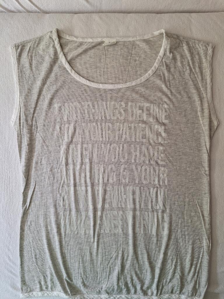 Licht grijs yaya t-shirt xl, Maat 46/48 (XL) of groter, Ophalen of Verzenden, Zo goed als nieuw, Korte mouw