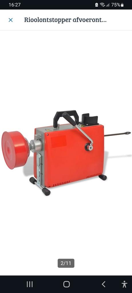 Rioolontstopper Afvoerontstopper - NIEUW IN DOOS, Ophalen of Verzenden, Nieuw, Overige typen