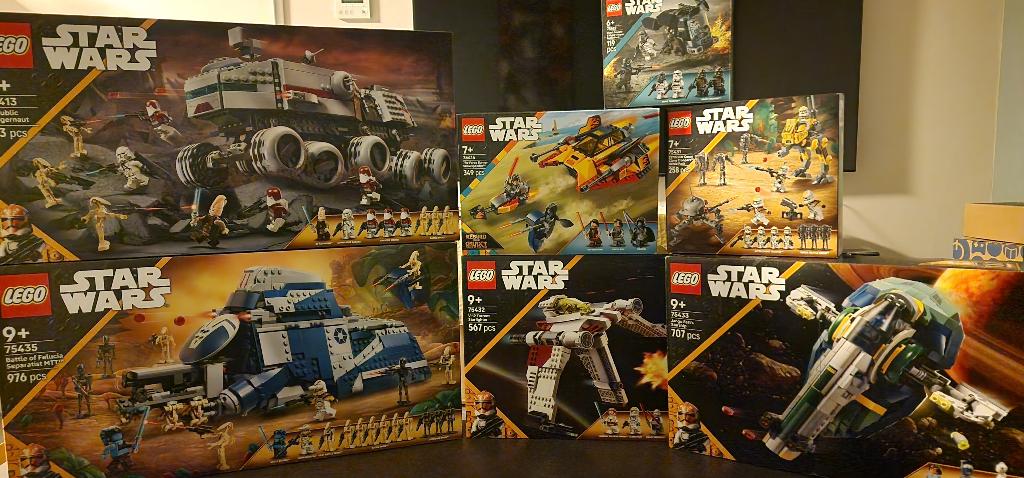 Nieuw: Lego Star Wars bulk 7 sets met of zonder figs, Ophalen of Verzenden, Nieuw, Lego, Star Wars