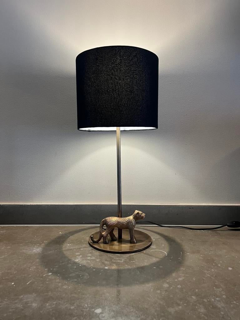 Loods 5 tafellamp tijger E14 fitting lamp zwart goud, Ophalen of Verzenden, Zo goed als nieuw, 75 cm of meer