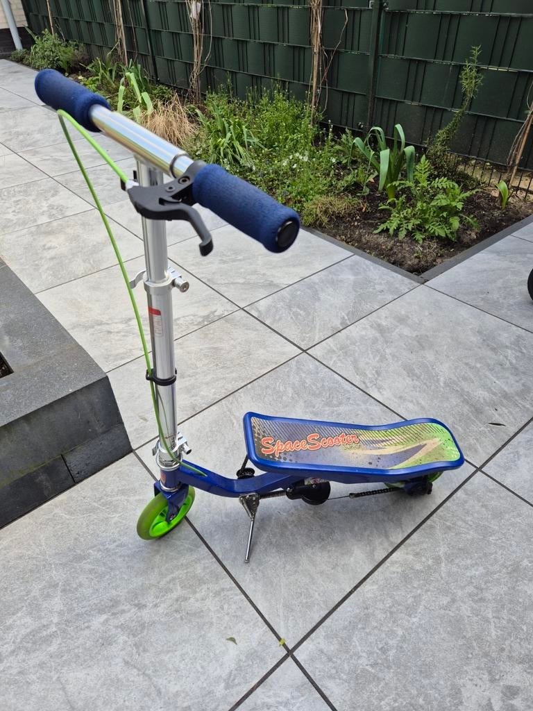 Space Scooter Junior voor 5-6 jarigen - Blauw/Groen, Fietsen en Brommers, Ophalen of Verzenden, Gebruikt, Overige typen, Space Scooter
