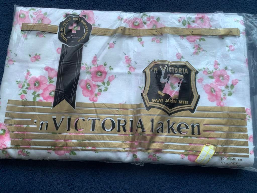 Nieuw Victoria Flanellen Katoenen Laken 180x240 cm, Jongetje of Meisje, Nieuw, Ophalen of Verzenden, Wit