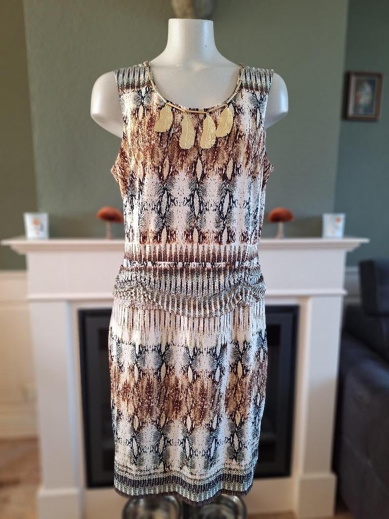 K-Design K design schelpen bedel jurk XL, K-design, Overige kleuren, Verzenden, Maat 42/44 (L)