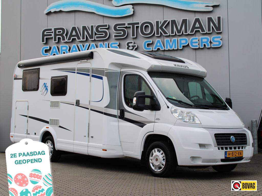 Knaus Sky TI 650 MEG Enkele bedden Lithium LPG Zonnepaneel, Caravans en Kamperen, Campers, Ringverwarming, Fiat, Koelkast, Tot en met 2