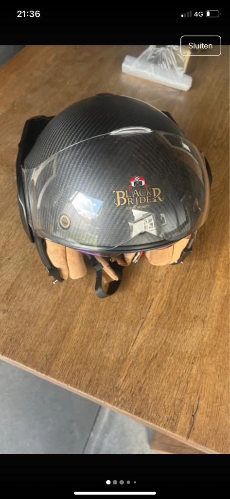 BLACK rider helm, Motoren, Overige merken, Heren, L, Tweedehands