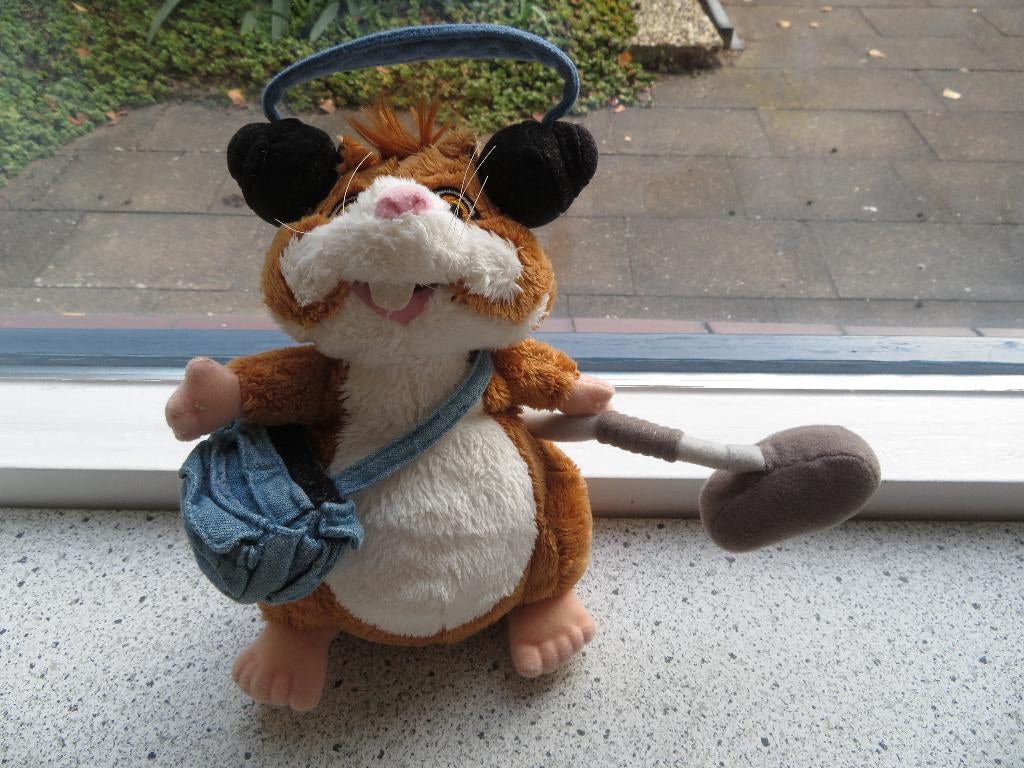 Hamster De Geluidsman van AH Albert Heijn met microfoon tas, Ophalen of Verzenden, Zo goed als nieuw, Overige typen