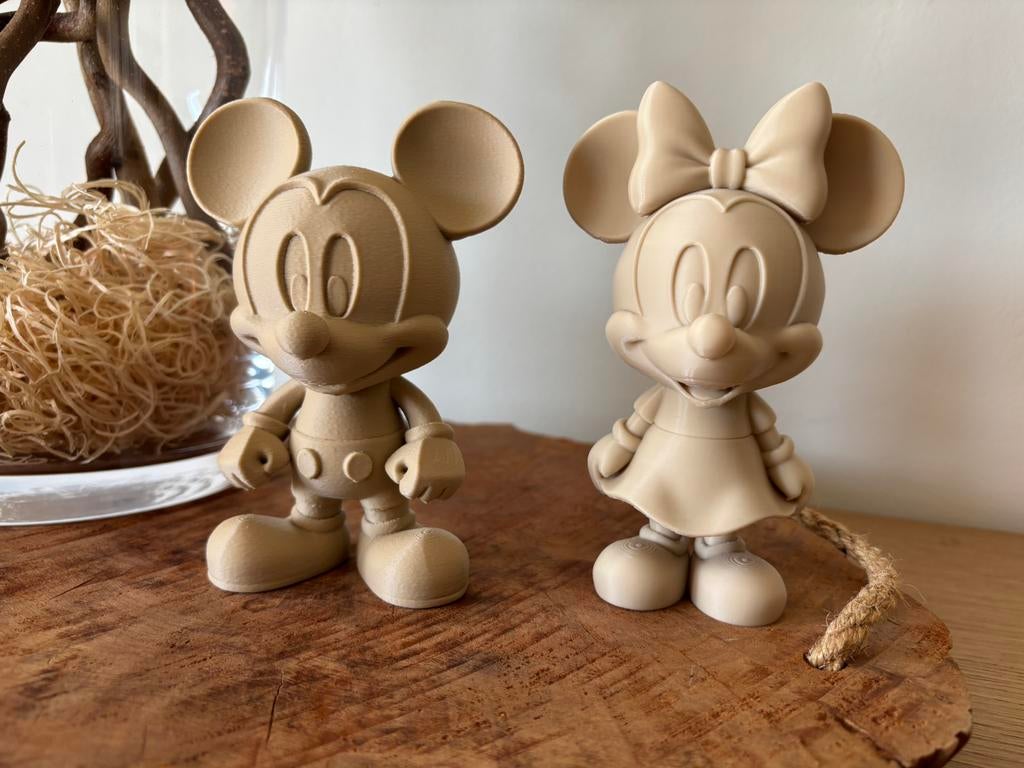 Mickey & Minnie mouse, Ophalen of Verzenden, Mickey Mouse, Nieuw, Beeldje of Figuurtje