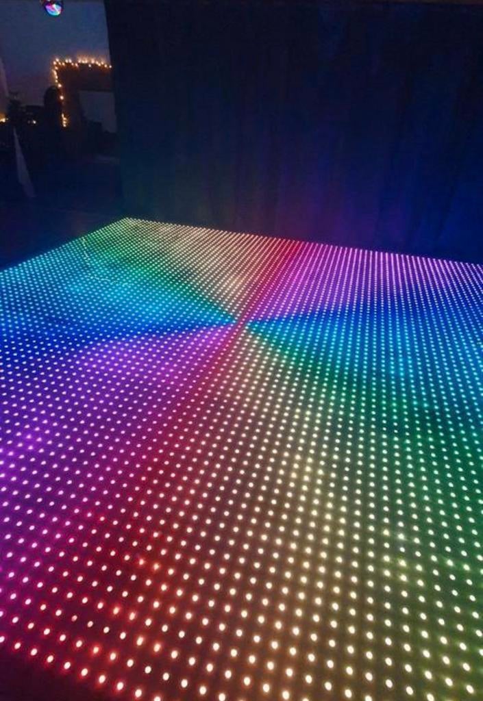 Verlichte LED dansvloer te huur, Muziek en Instrumenten, Licht en Laser, Verzenden, Zo goed als nieuw, Licht
