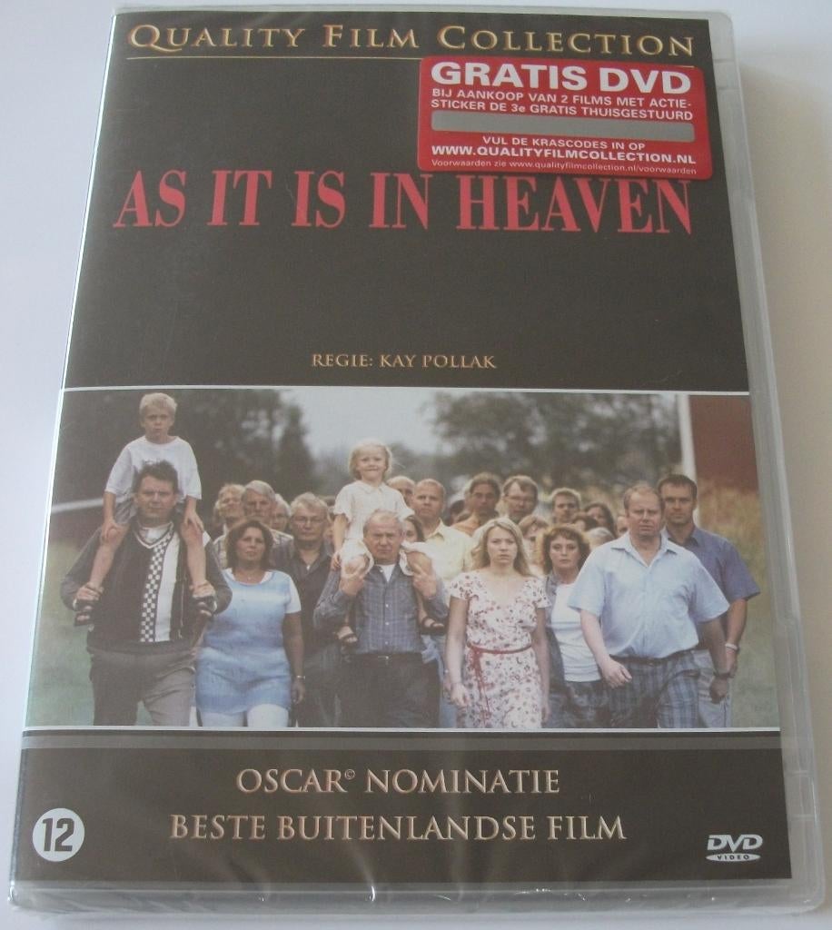 Dvd *** AS IT IS IN HEAVEN *** Quality Film Collection NIEUW, Vanaf 12 jaar, Ophalen of Verzenden, Nieuw in verpakking, Overige gebieden