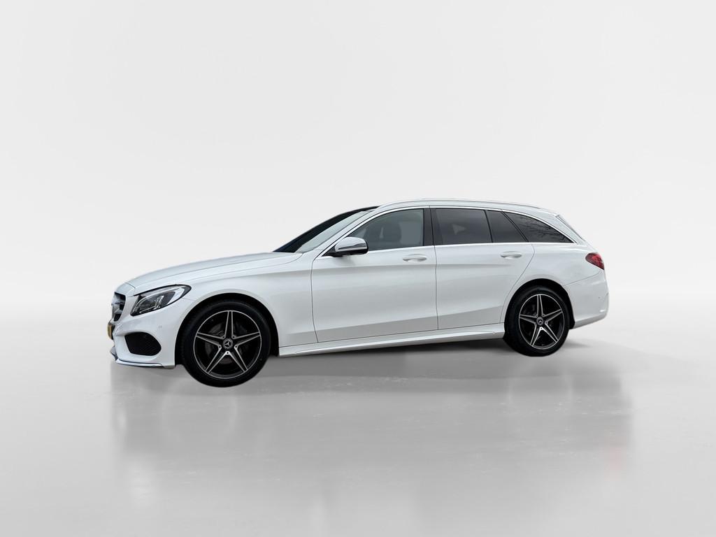 Mercedes-Benz C-klasse Estate 200 CDI Sport Edition Upgrade, Auto's, 4 cilinders, Wit, Leder, Diesel