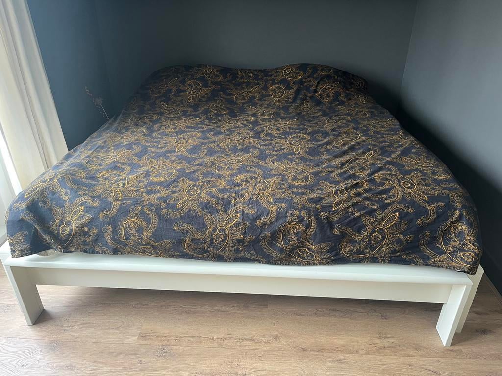 Auping 2-persoons bed 180x200 + spiraalbodems 1 verstelbaar, Ophalen, Verstelbaar, Tweepersoons, Zo goed als nieuw