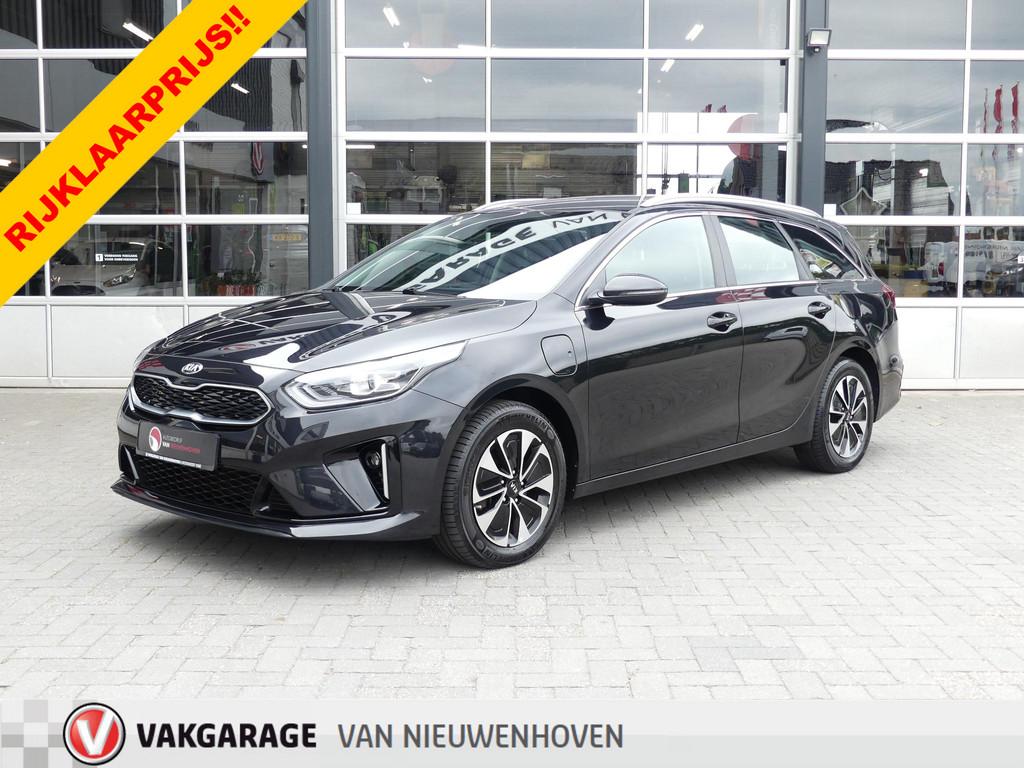 Kia Ceed Sportswagon 1.6 GDI PHEV DynamicLine *t/m 10de bouw, Stof, Gebruikt, Met garantie (alle), Zwart
