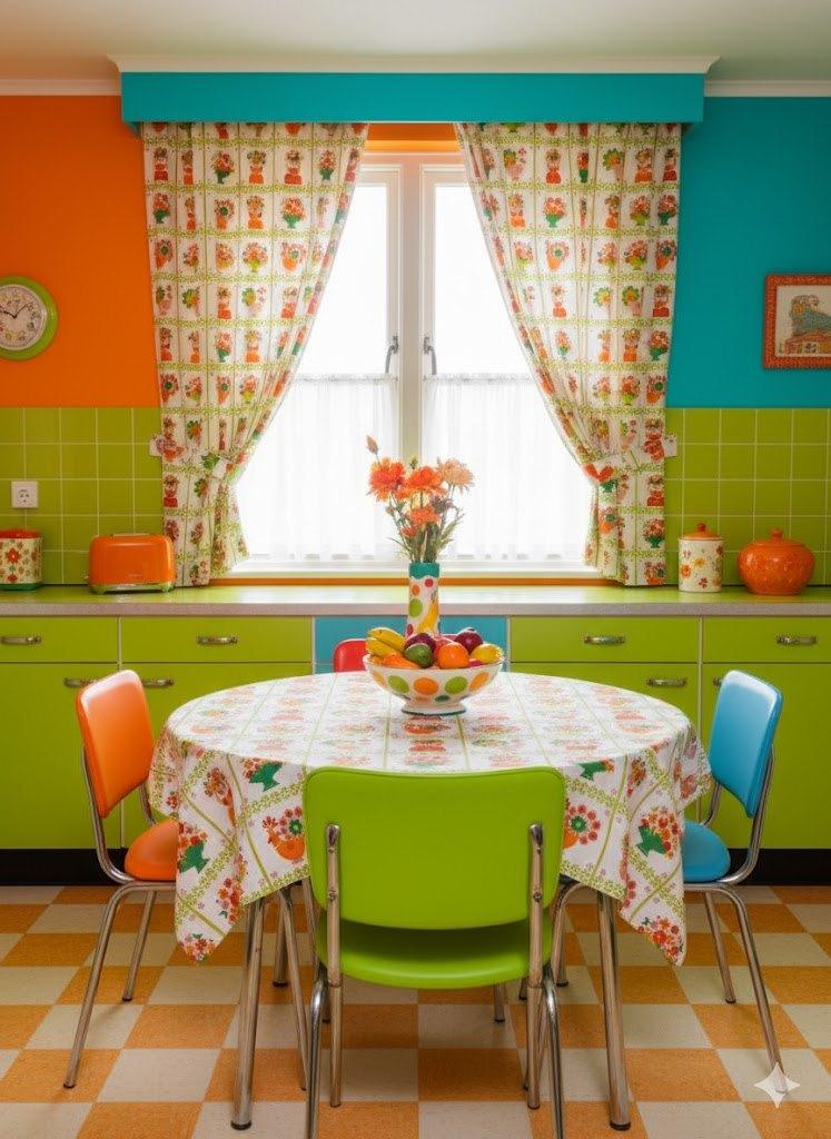 13250 Originele vintage retro stof stoffen gordijnstof Swiet, Overige kleuren, 120 cm of meer, Ophalen of Verzenden, Polyester