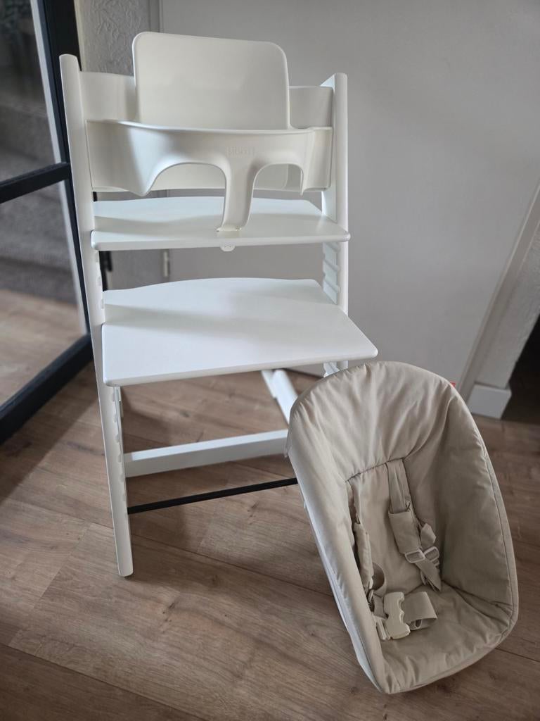 Stokke Tripp Trapp met Babyset en Newbornset, Kinderen en Baby's, Kinderstoelen, Ophalen, Zo goed als nieuw, Meegroeistoel, Stoelverkleiner