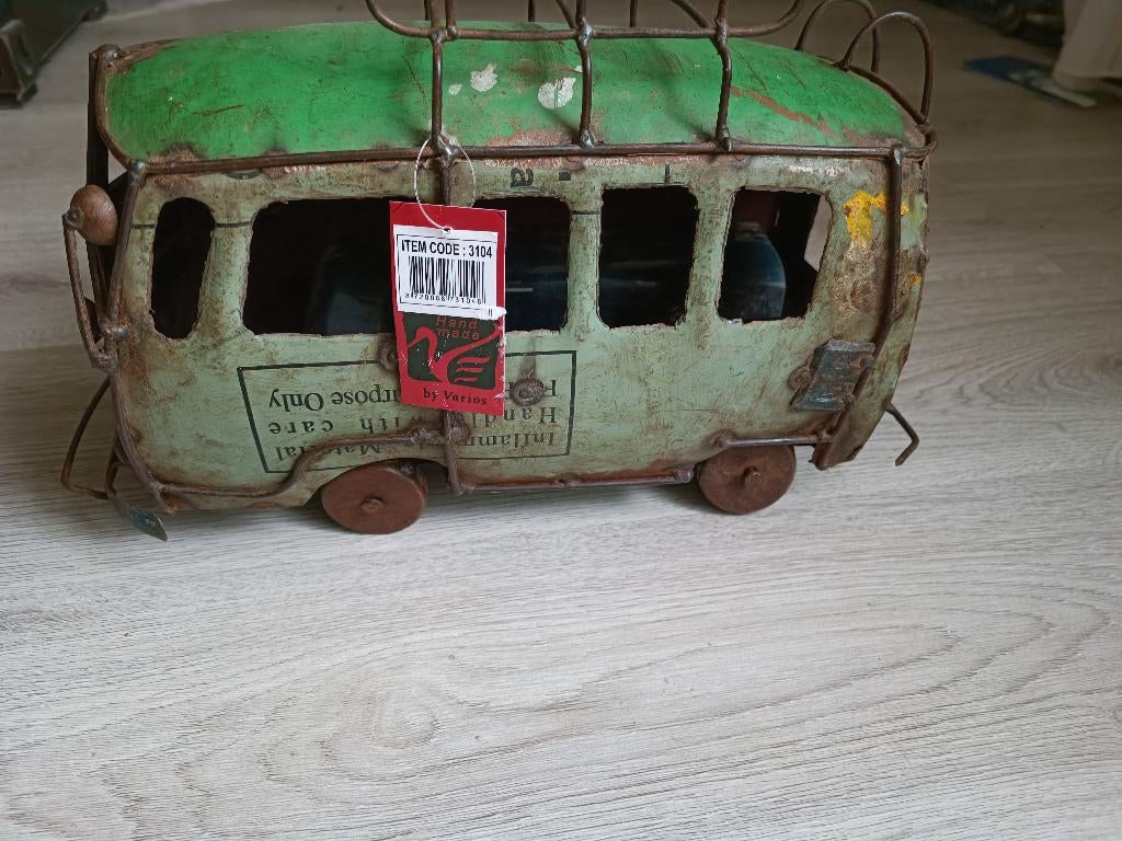 metalen bus handgemaakt varios vw volkswagen look groen, Ophalen of Verzenden, Nieuw, Overige stijlen