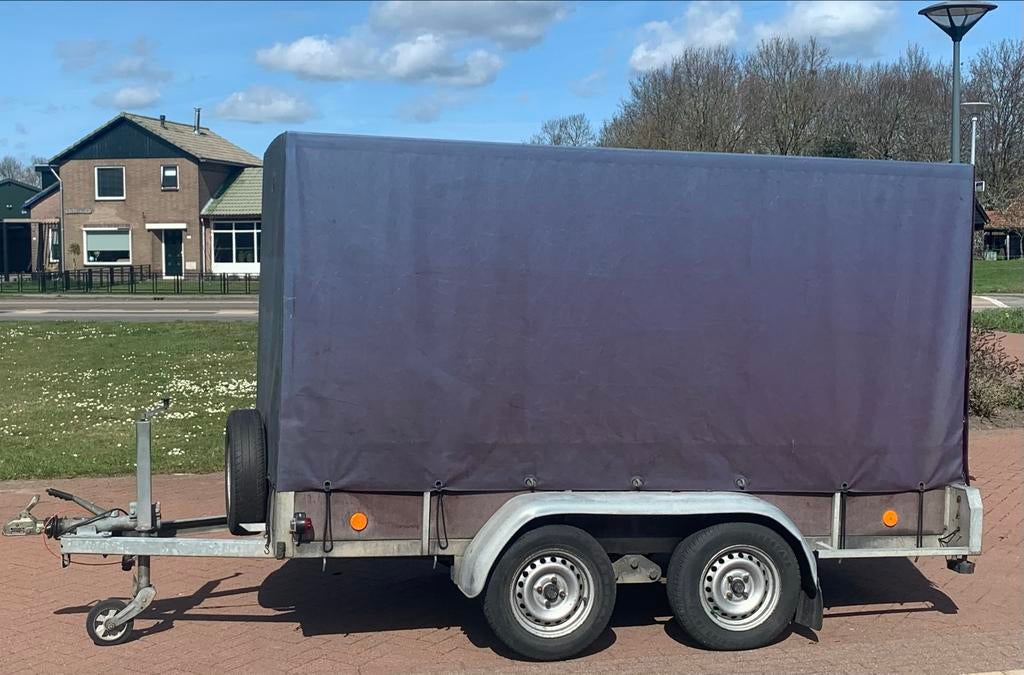 Aanhanger huif kenteken 1500kg gereviseerd, Ophalen, Gebruikt