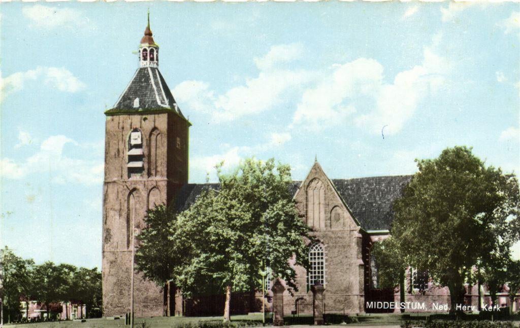 Middelstum, Ned. Herv. Kerk - ongelopen, Verzamelen, Ophalen of Verzenden, Voor 1920, Ongelopen, Noord-Brabant